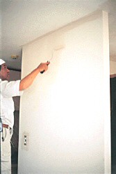 壁塗装はカルシウムペイント　ホタテ貝殻健康塗料、健康住宅　チャフウォールは室内空気清浄塗料